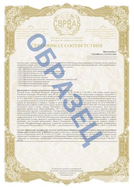 Образец Приложение к СТО 01.064.00220722.2-2020 Кунгур Сертификат СТО 01.064.00220722.2-2020 